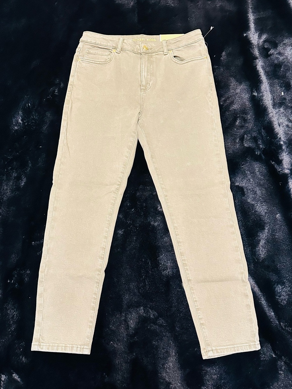 Michael Kors Selma Skinny Ankle Jeans Light Green